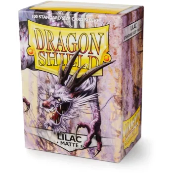 Protetor de Cartas 66mm x 91mm (Padrão) Matte Lilás c/ 100 - Dragon Shield