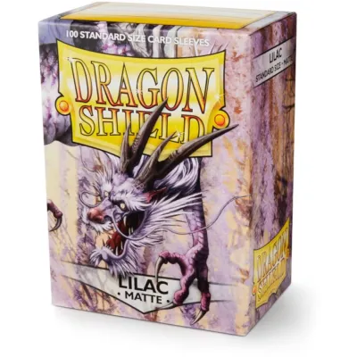 Protetor de Cartas 66mm x 91mm (Padrão) Matte Lilás c/ 100 - Dragon Shield Protetor de Cartas 66mm x 91mm (Padrão) Matte Lilás c/ 100 - Dragon Shield