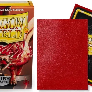 Protetor de Cartas 66mm x 91mm (Padrão) Matte Rubi c/ 100 - Dragon Shield