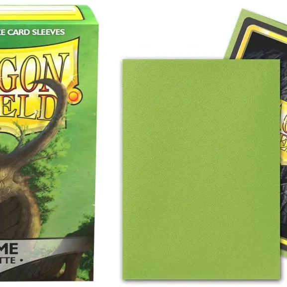 Protetor de Cartas 66mm x 91mm (Padrão) Matte Lima c/ 100 - Dragon Shield Protetor de Cartas 66mm x 91mm (Padrão) Matte Lima c/ 100 - Dragon Shield