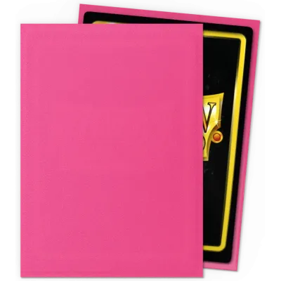 Protetor de Cartas 66mm x 91mm (Padrão) Matte Rosa Diamante c/ 100 - Dragon Shield