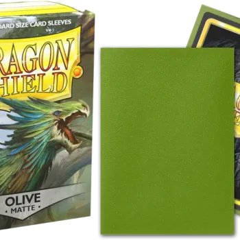Protetor de Cartas 66mm x 91mm (Padrão) Matte Oliva c/100 - Dragon Shield