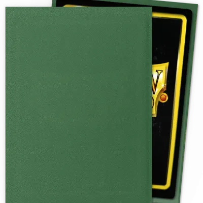 Protetor de Cartas 66mm x 91mm (Padrão) Matte Verde Floresta c/ 100 - Dragon Shield