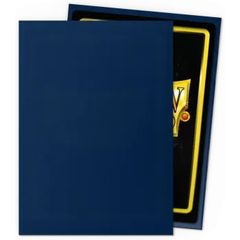 Protetor de Cartas 66mm x 91mm (Padrão) Matte Azul Meia-noite c/ 100 - Dragon Shield