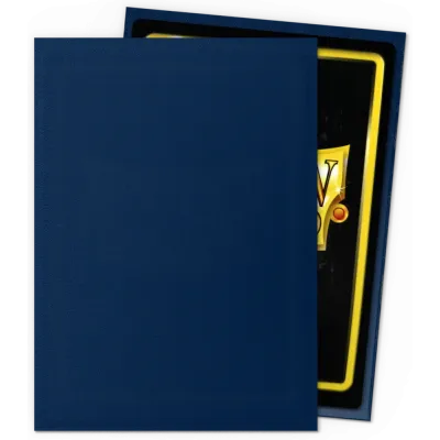 Protetor de Cartas 66mm x 91mm (Padrão) Matte Azul Meia-noite c/ 100 - Dragon Shield