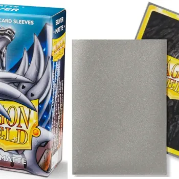 Protetor de Cartas 59mm x 85mm (Small) Matte Prata c/ 60 - Dragon Shield Protetor de Cartas 59mm x 85mm (Small) Matte Prata c/ 60 - Dragon Shield