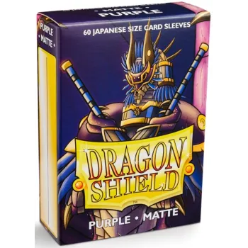 Protetor de Cartas 59mm x 85mm (Small) Matte Roxo c/ 60 - Dragon Shield