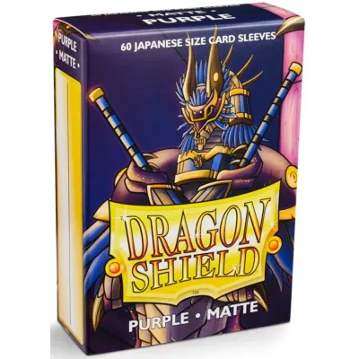 Protetor de Cartas 59mm x 85mm (Small) Matte Roxo c/ 60 - Dragon Shield