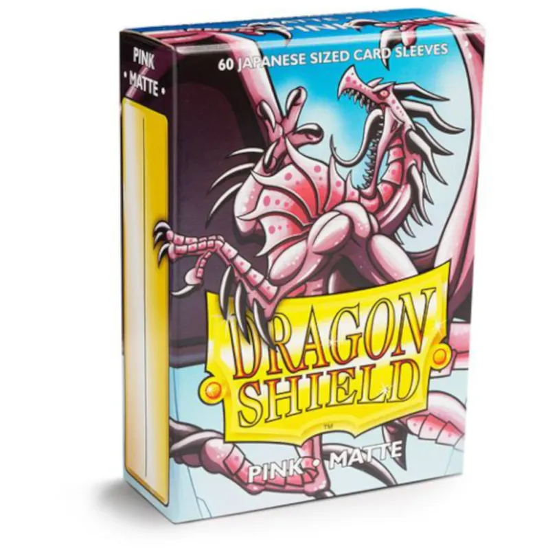 Protetor de Cartas 59mm x 85mm (Small) Matte Rosa c/ 60 - Dragon Shield