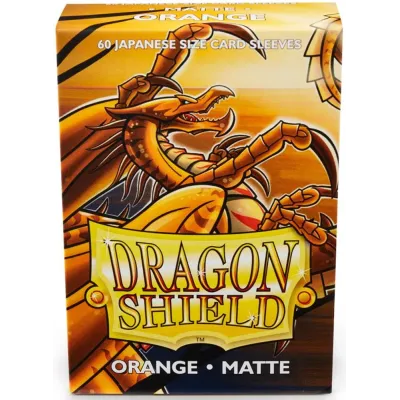 Protetor de Cartas 66mm x 91mm (Padrão) Matte Laranja c/ 100 - Dragon Shield Protetor de Cartas 66mm x 91mm (Padrão) Matte Laranja c/ 100 - Dragon Shield