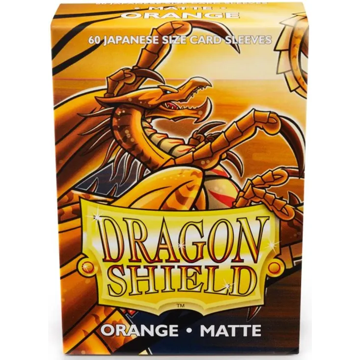 Protetor de Cartas 66mm x 91mm (Padrão) Matte Laranja c/ 100 - Dragon Shield Protetor de Cartas 66mm x 91mm (Padrão) Matte Laranja c/ 100 - Dragon Shield