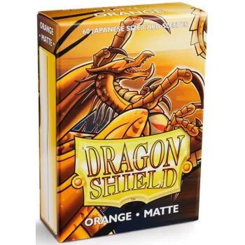 Protetor de Cartas 59mm x 85mm (Small) Matte Laranja c/ 60 - Dragon Shield
