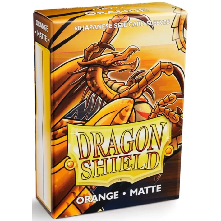 Protetor de Cartas 66mm x 91mm (Padrão) Matte Laranja c/ 100 - Dragon Shield Protetor de Cartas 66mm x 91mm (Padrão) Matte Laranja c/ 100 - Dragon Shield