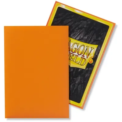 Protetor de Cartas 66mm x 91mm (Padrão) Matte Laranja c/ 100 - Dragon Shield Protetor de Cartas 66mm x 91mm (Padrão) Matte Laranja c/ 100 - Dragon Shield