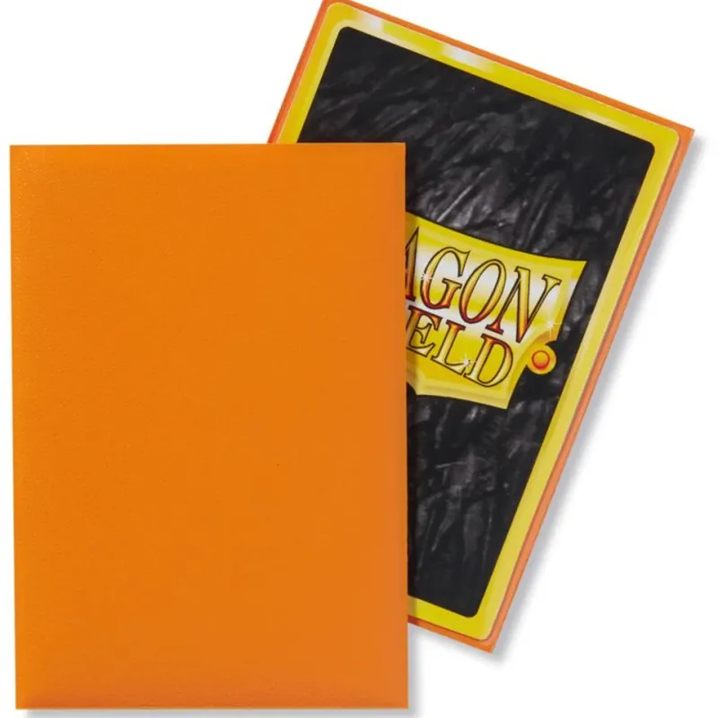 Protetor de Cartas 66mm x 91mm (Padrão) Matte Laranja c/ 100 - Dragon Shield
