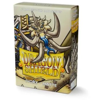 Protetor de Cartas 59mm x 86mm (Small) Matte Marfim c/ 60 - Dragon Shield