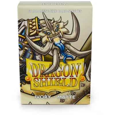 Protetor de Cartas 59mm x 86mm (Small) Matte Marfim c/ 60 - Dragon Shield