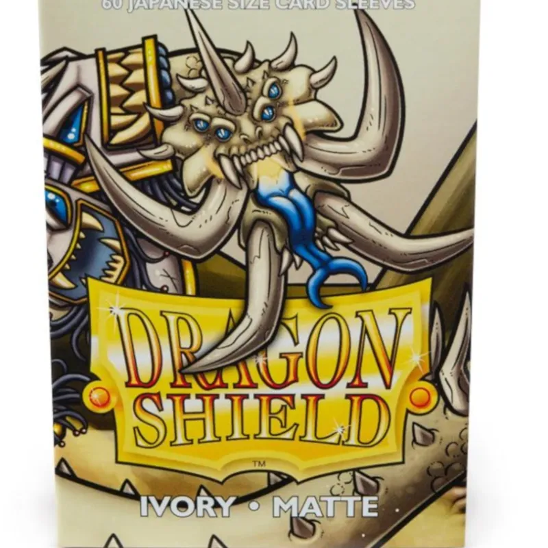 Protetor de Cartas 59mm x 86mm (Small) Matte Marfim c/ 60 - Dragon Shield