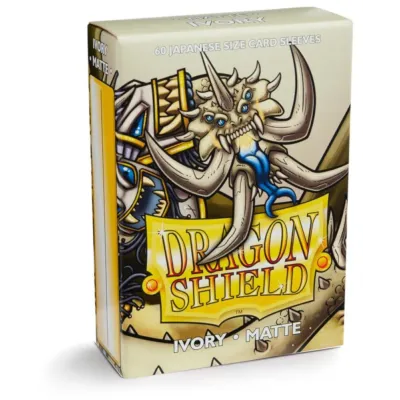 Protetor de Cartas 59mm x 86mm (Small) Matte Marfim c/ 60 - Dragon Shield