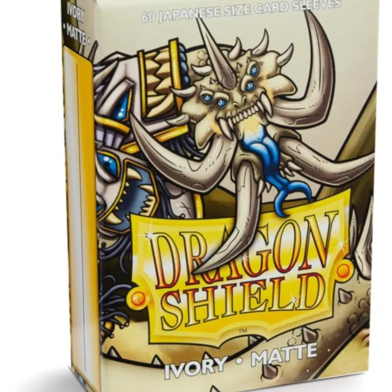 Protetor de Cartas 59mm x 86mm (Small) Matte Marfim c/ 60 - Dragon Shield
