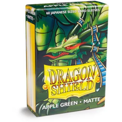 Protetor de Cartas 59mm x 85mm (Small) Matte Verde Maçã c/ 60 - Dragon Shield