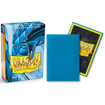 Protetor de Cartas 59mm x 86mm (Small) Matte Azul Céu c/ 60 - Dragon Shield