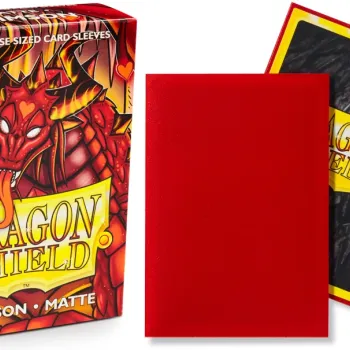 Protetor de Cartas 59mm x 85mm (Small) Matte Escarlate c/ 60 - Dragon Shield Protetor de Cartas 59mm x 85mm (Small) Matte Escarlate c/ 60 - Dragon Shield