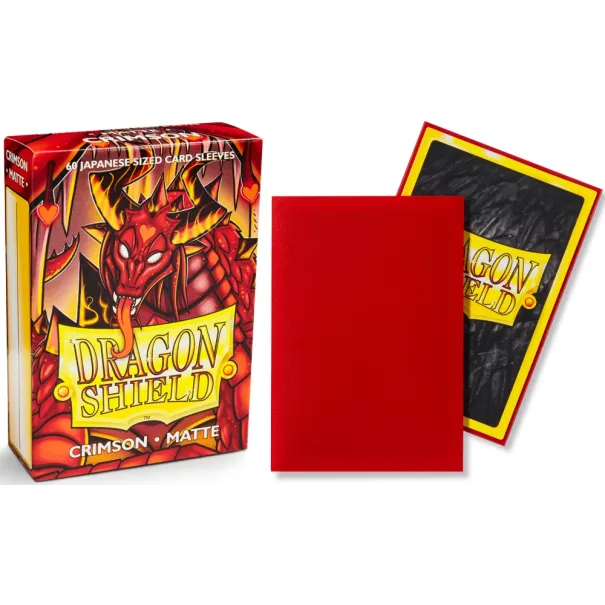 Protetor de Cartas 59mm x 85mm (Small) Matte Escarlate c/ 60 - Dragon Shield