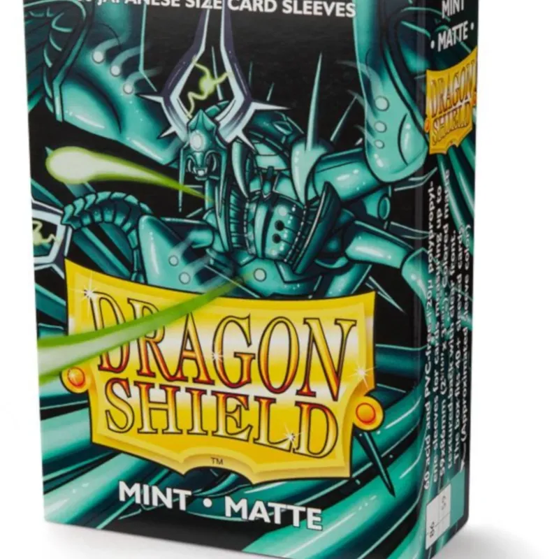Protetor de Cartas 59mm x 86mm (Small) Matte Menta c/ 60 - Dragon Shield