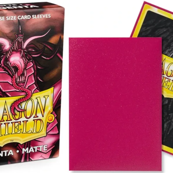 Protetor de Cartas 59mm x 86mm (Small) Matte Magenta c/ 60 - Dragon Shield