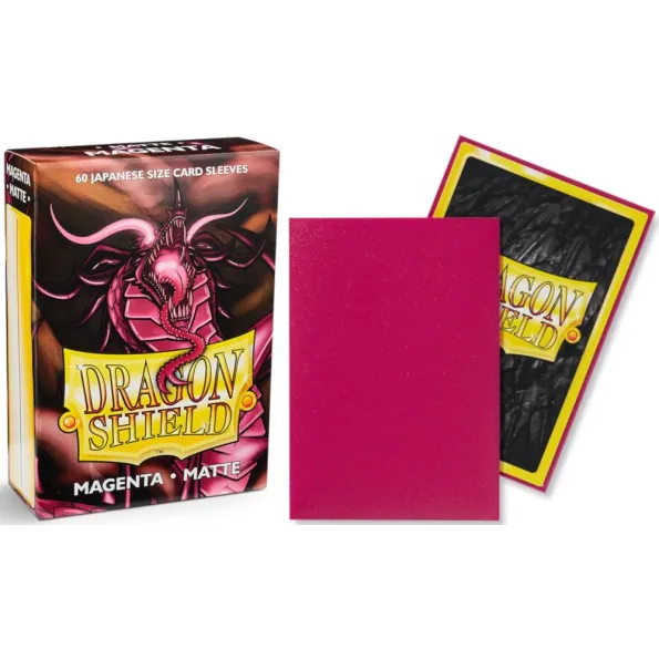 Protetor de Cartas 59mm x 86mm (Small) Matte Magenta c/ 60 - Dragon Shield