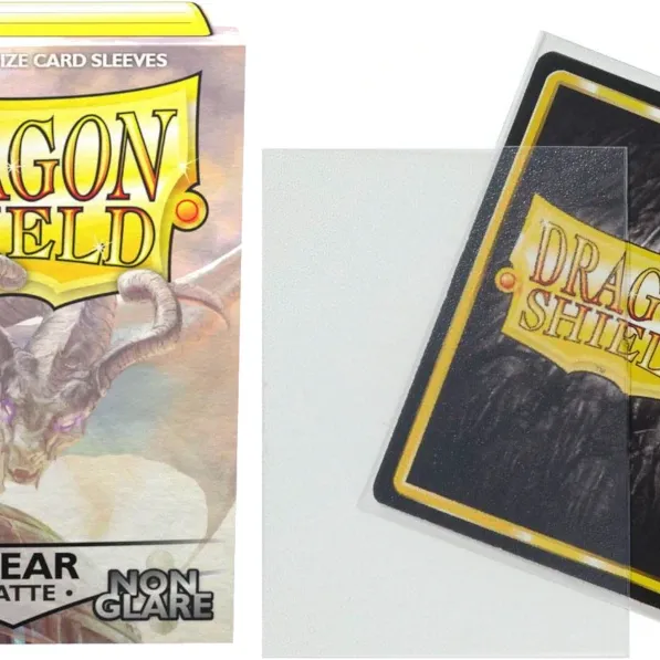 Protetor de Cartas 66mm x 91mm (Padrão) Matte Transparente Anti-Reflexo c/ 100 - Dragon Shield