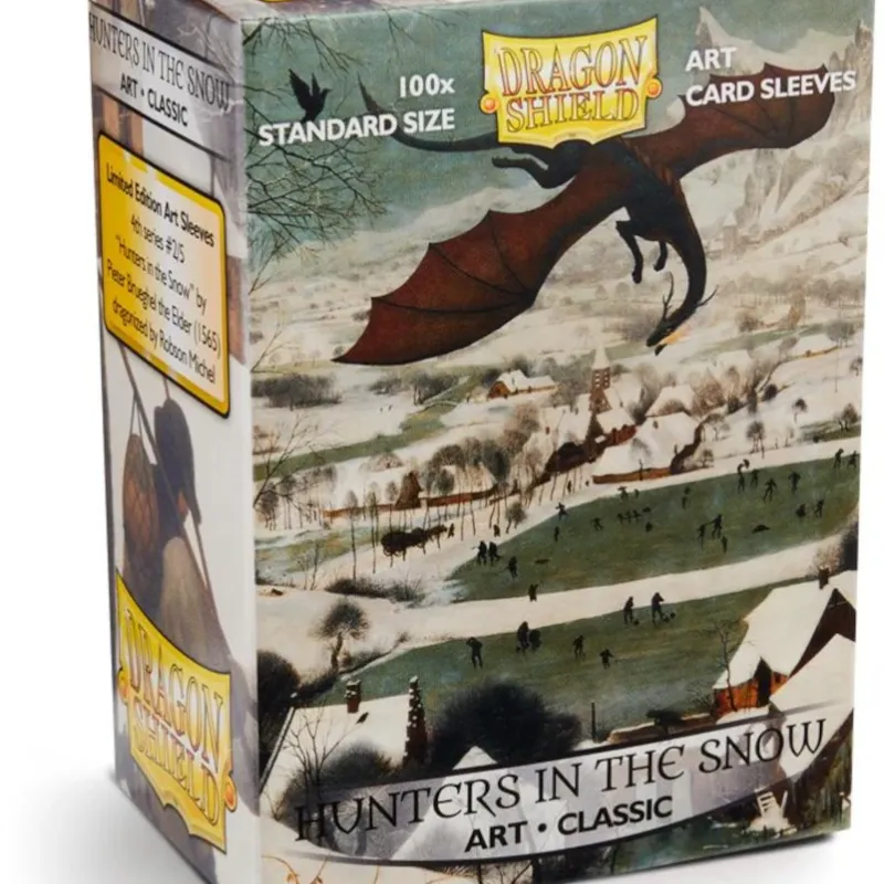 Protetor de Cartas 66mm x 91mm (Padrão) Arte Hunters in the Snow c/ 100 - Dragon Shield