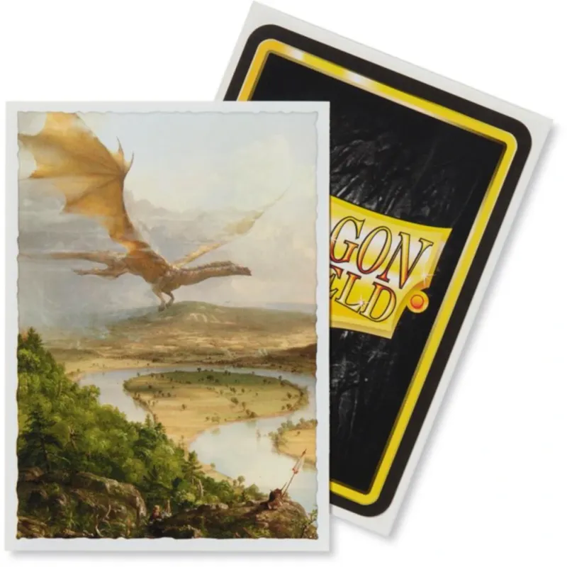 Protetor de Cartas 66mm x 91mm (Padrão) Arte The Oxbow c/ 100 - Dragon Shield