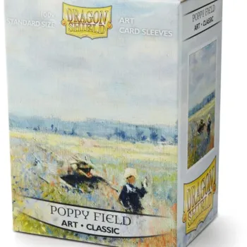 Protetor de Cartas 66mm x 91mm (Padrão) Arte Poppy Field c/ 100 - Dragon Shield
