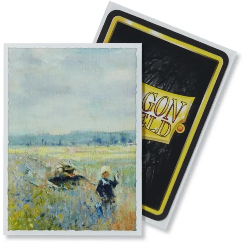 Protetor de Cartas 66mm x 91mm (Padrão) Arte Poppy Field c/ 100 - Dragon Shield