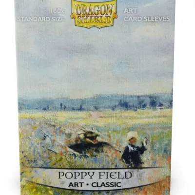 Protetor de Cartas 66mm x 91mm (Padrão) Arte Poppy Field c/ 100 - Dragon Shield