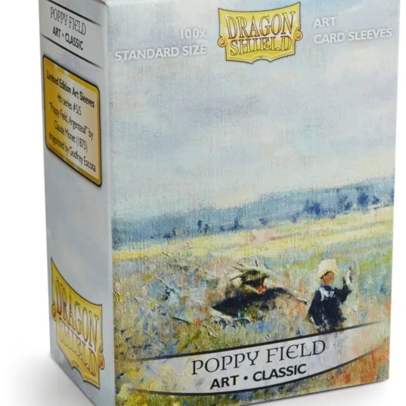 Protetor de Cartas 66mm x 91mm (Padrão) Arte Poppy Field c/ 100 - Dragon Shield