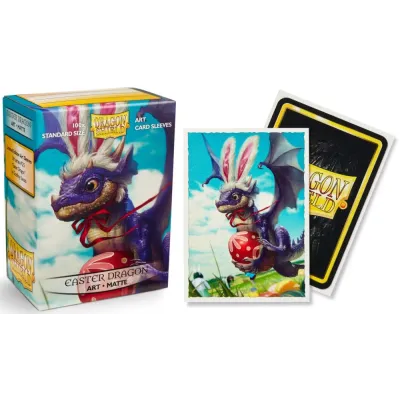 Protetor de Cartas 66mm x 91mm (Padrão) Matte Arte Easter Dragon c/ 100 - Dragon Shield