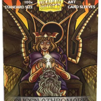 Protetor de Cartas 66mm x 91mm (Padrão) Arte Matte Queen Athromark c/ 100 - Dragon Shield