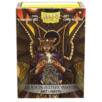 Protetor de Cartas 66mm x 91mm (Padrão) Arte Matte Queen Athromark c/ 100 - Dragon Shield Protetor de Cartas 66mm x 91mm (Padrão) Arte Matte Queen Athromark c/ 100 - Dragon Shield
