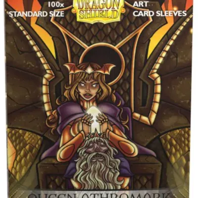 Protetor de Cartas 66mm x 91mm (Padrão) Arte Matte Queen Athromark c/ 100 - Dragon Shield