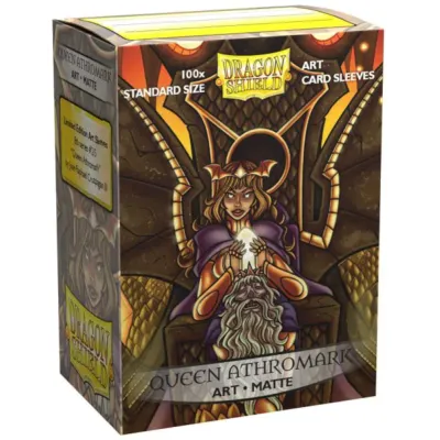 Protetor de Cartas 66mm x 91mm (Padrão) Arte Matte Queen Athromark c/ 100 - Dragon Shield Protetor de Cartas 66mm x 91mm (Padrão) Arte Matte Queen Athromark c/ 100 - Dragon Shield