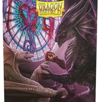 Protetor de Cartas 66mm x 91mm (Padrão) Arte Escovada Dia dos Namorados Draconicos 2022 c/ 100 - Dragon Shield