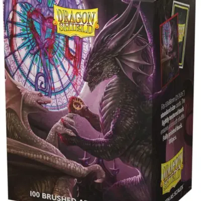 Protetor de Cartas 66mm x 91mm (Padrão) Arte Escovada Dia dos Namorados Draconicos 2022 c/ 100 - Dragon Shield