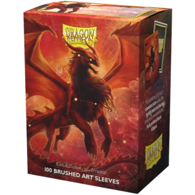 Protetor de Cartas 66mm x 91mm (Padrão) Arte Escovada Rowan o Juba de Leão c/ 100 - Dragon Shield