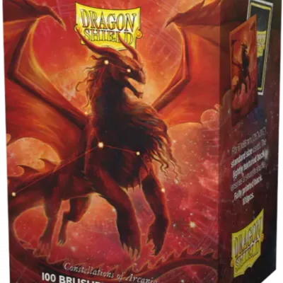 Protetor de Cartas 66mm x 91mm (Padrão) Arte Escovada Rowan o Juba de Leão c/ 100 - Dragon Shield