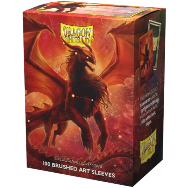 Protetor de Cartas 66mm x 91mm (Padrão) Arte Escovada Rowan o Juba de Leão c/ 100 - Dragon Shield