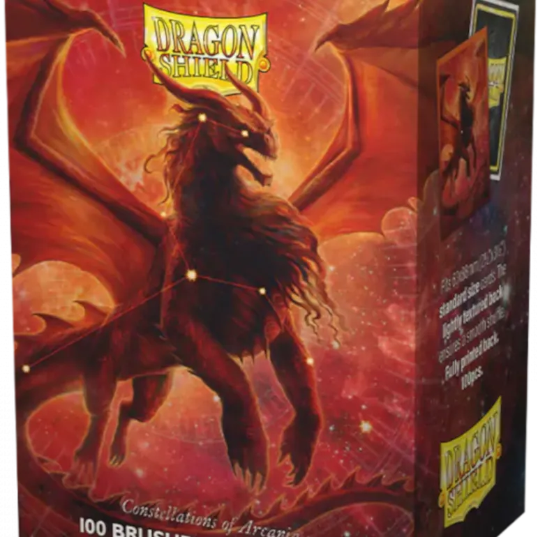 Protetor de Cartas 66mm x 91mm (Padrão) Arte Escovada Rowan o Juba de Leão c/ 100 - Dragon Shield