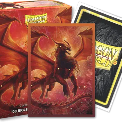 Protetor de Cartas 66mm x 91mm (Padrão) Arte Escovada Rowan o Juba de Leão c/ 100 - Dragon Shield